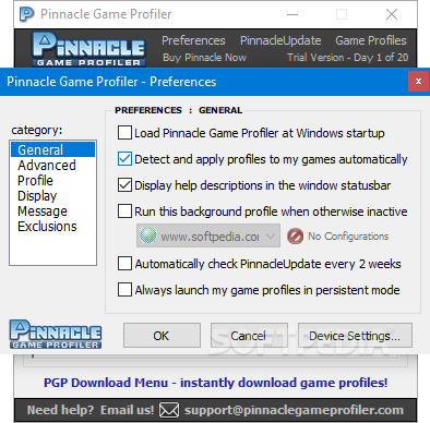 Pinnacle Game Profiler screenshot #4
