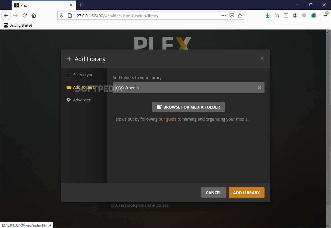 your plex media server and device are on different subnets