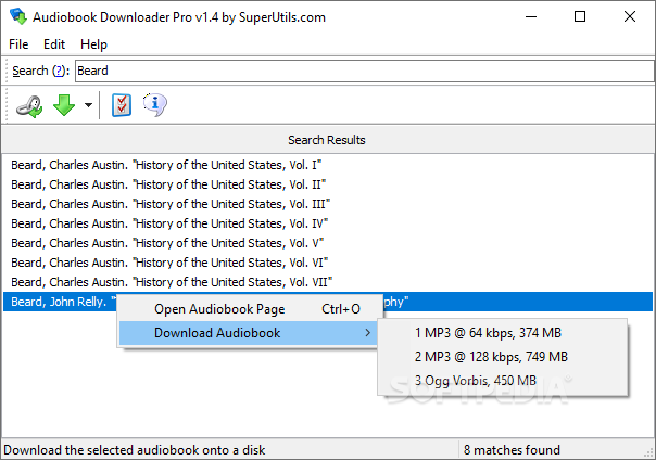 Portable Audiobook Downloader Pro screenshot #0