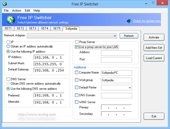 Portable Free IP Switcher screenshot #0