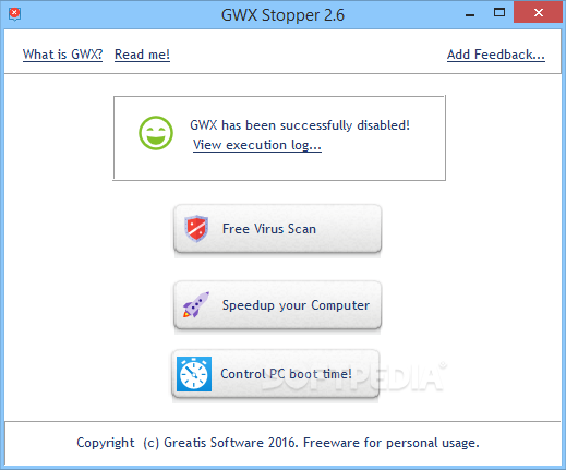 Portable GWX Stopper screenshot #0