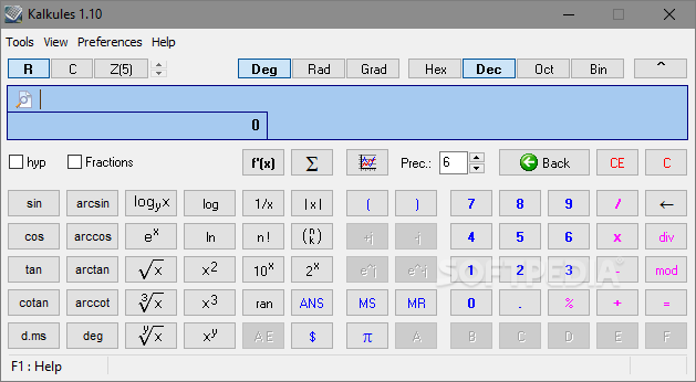 Portable Kalkules screenshot #0
