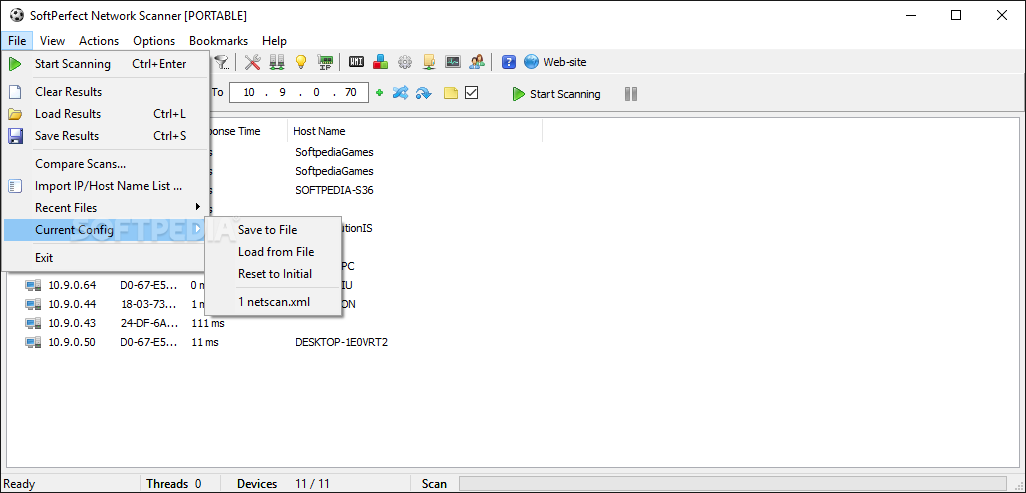 Portable SoftPerfect Network Scanner screenshot #3