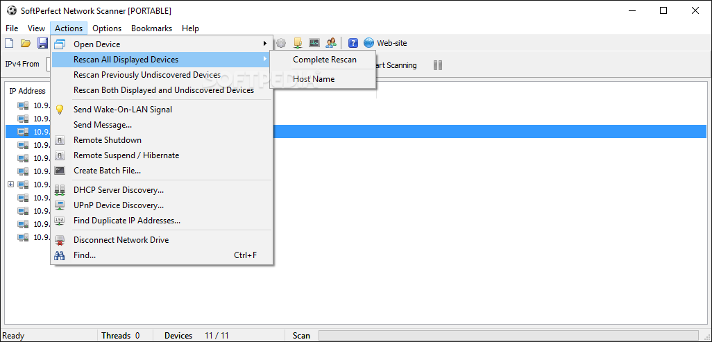 Portable SoftPerfect Network Scanner screenshot #5