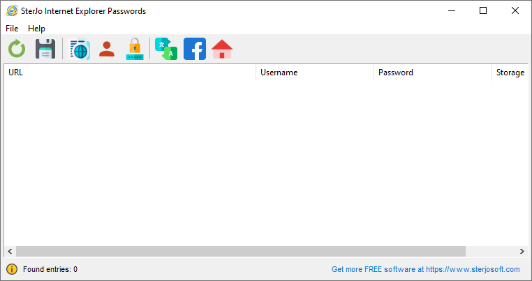 Portable SterJo Internet Explorer Passwords screenshot #0