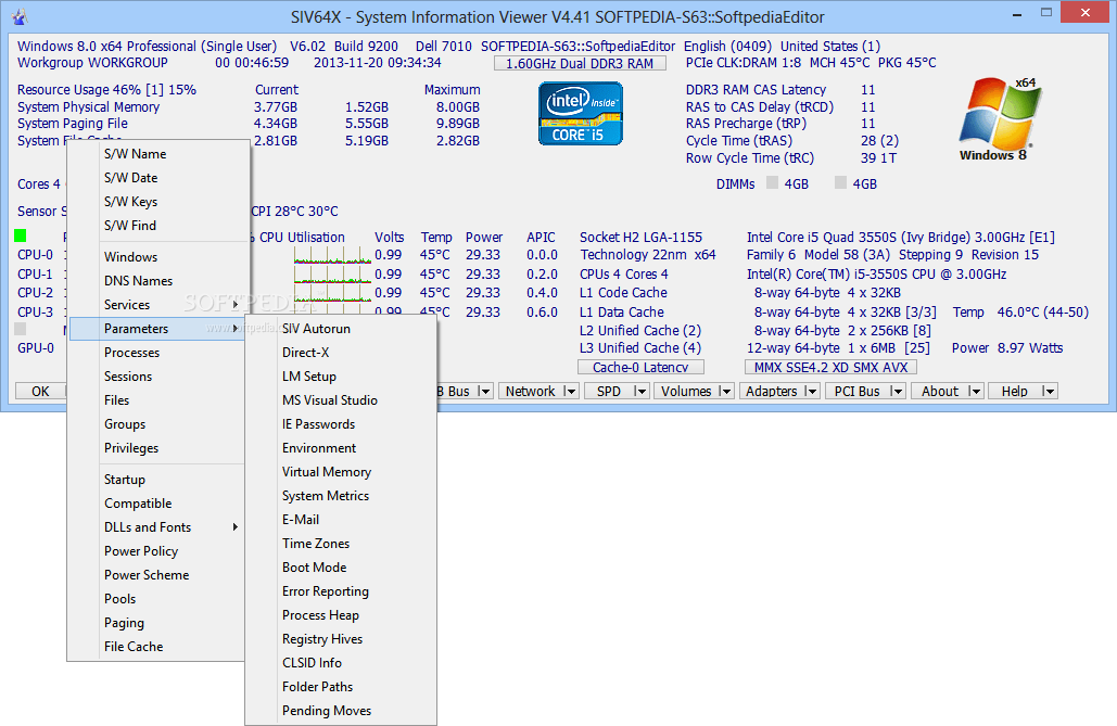 download the last version for windows SIV 5.71 (System Information Viewer)