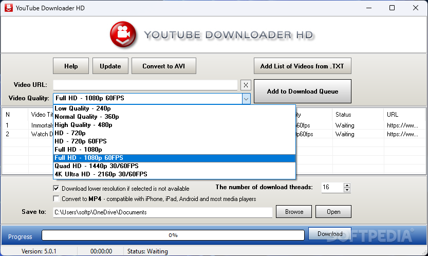Youtube Downloader HD 5.2.1 free downloads
