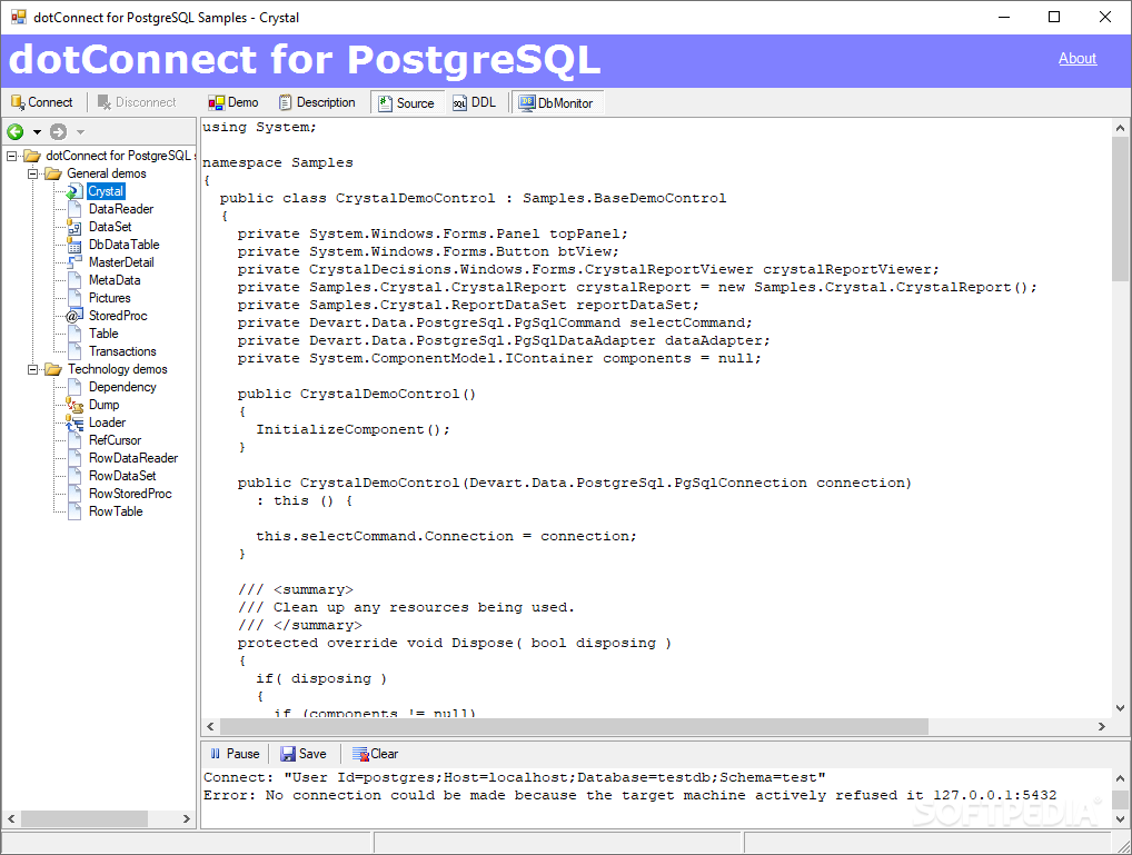 dotConnect for PostgreSQL screenshot #0