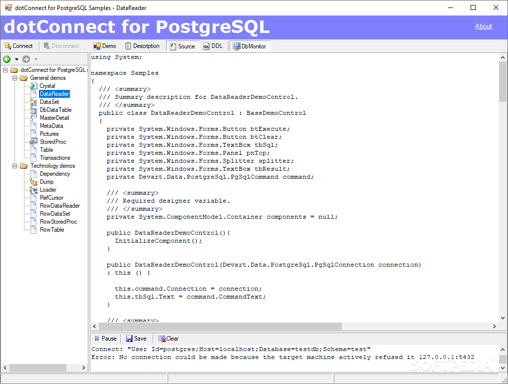 dotConnect for PostgreSQL screenshot #1