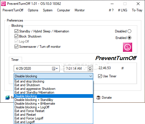 PreventTurnOff 3.31 download the new version for iphone
