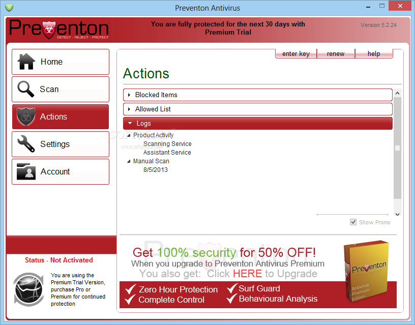 Preventon Antivirus Premium screenshot #2