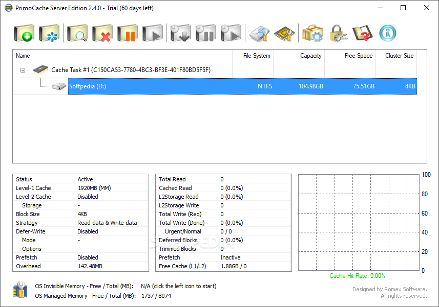 PrimoCache Server Edition screenshot #0