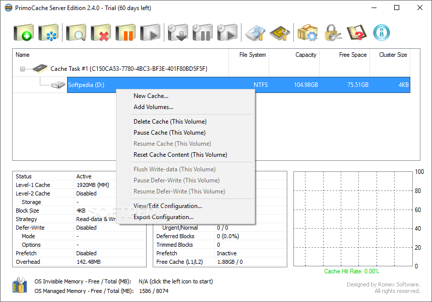 PrimoCache Server Edition screenshot #4