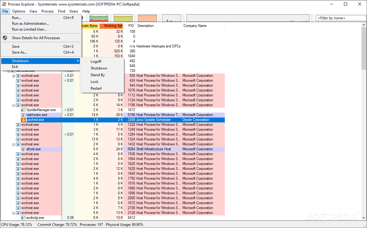 Process Explorer screenshot #1