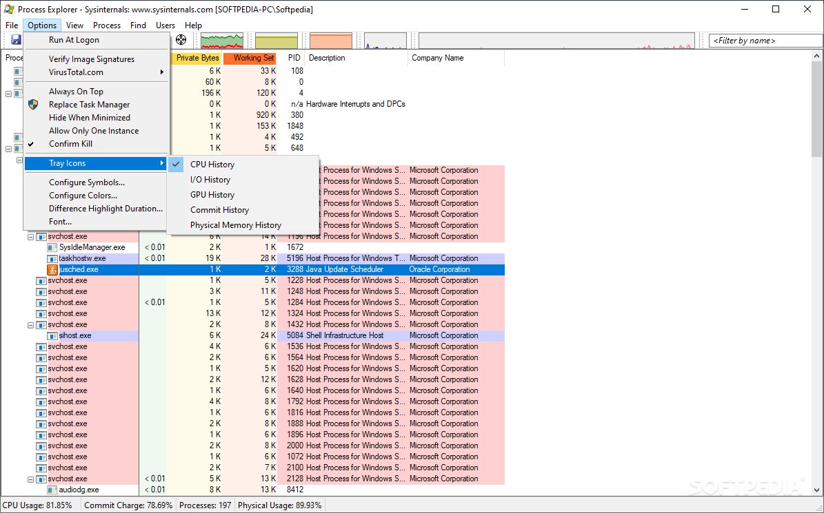 download process explorer 16.32