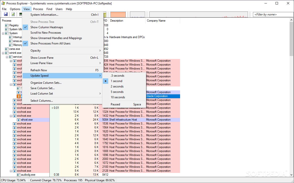 Process Explorer screenshot #3