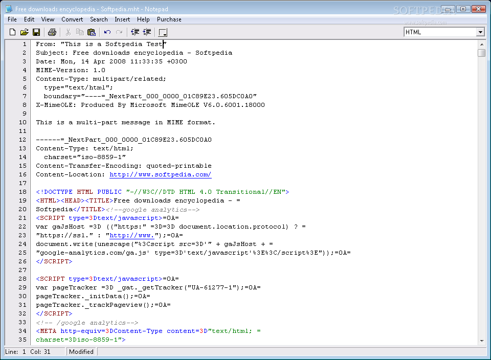 freeware html mht editor