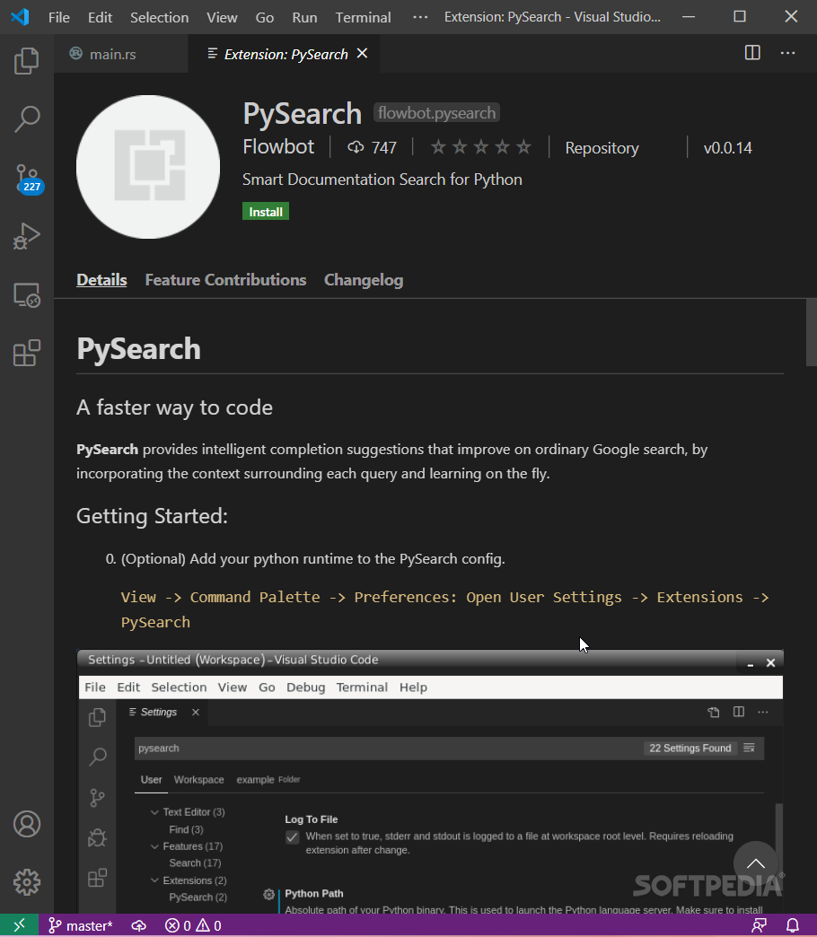 PySearch screenshot #0