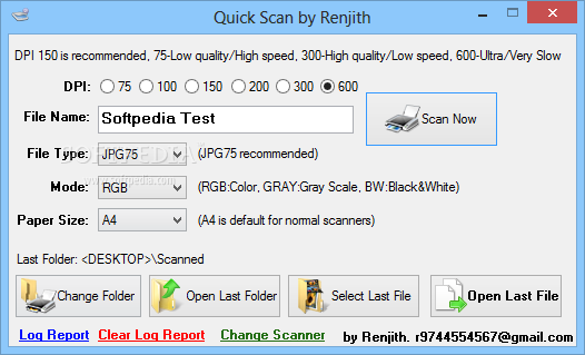hp quick scan