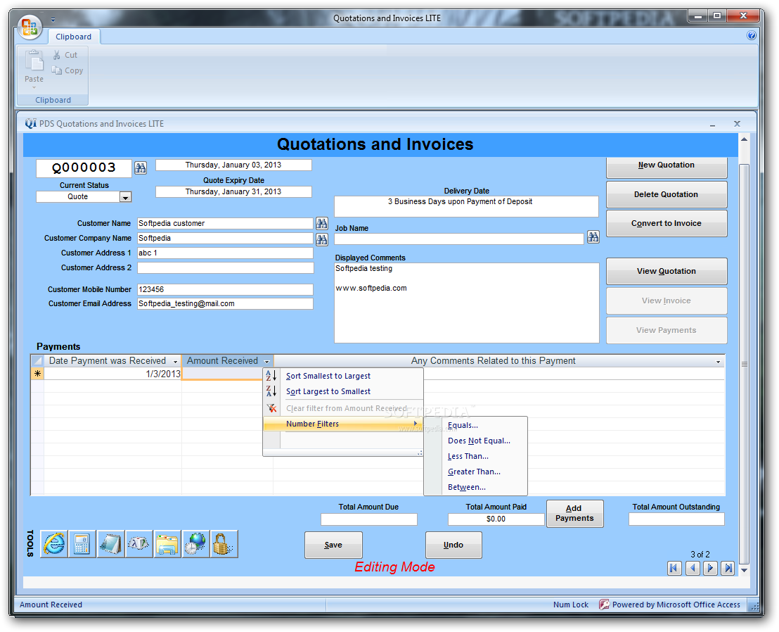Download Quotations and Invoices LITE 2014 Build 1.0.0