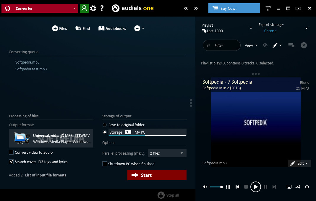 audials one 2019 does not detect recording video