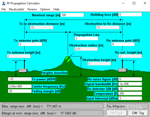 Radio Propagation Calculator screenshot #0
