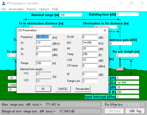 Radio Propagation Calculator screenshot #1