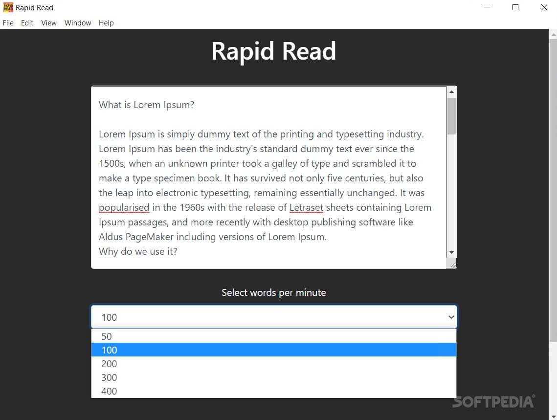 RapidRead screenshot #1