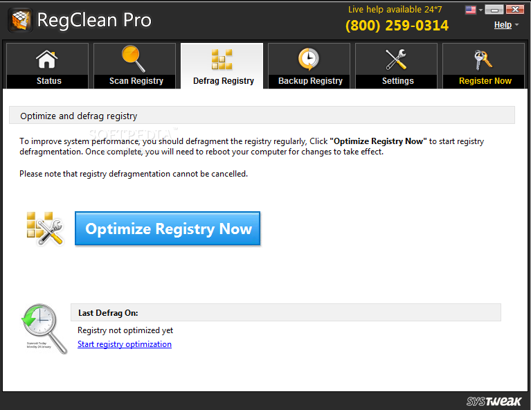 RegClean Pro screenshot #2