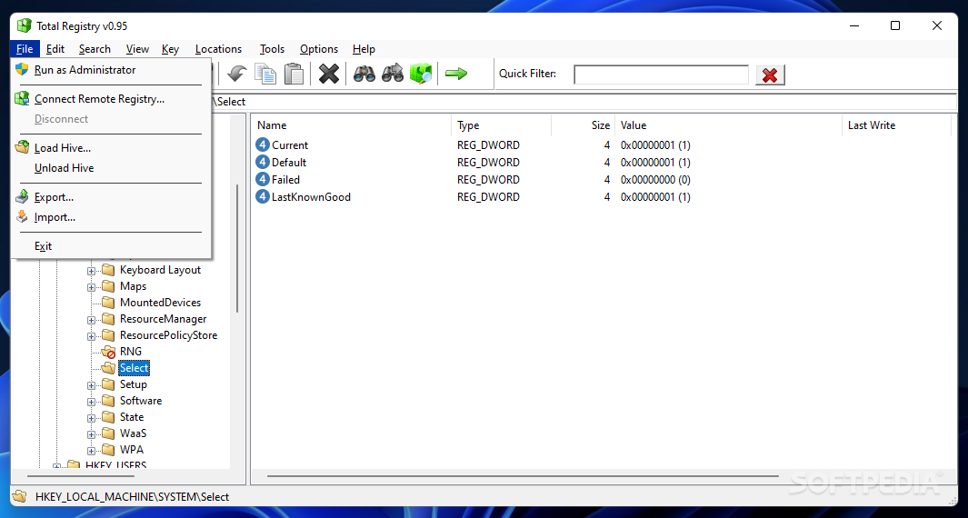 Registry Explorer (RegExp) screenshot #1