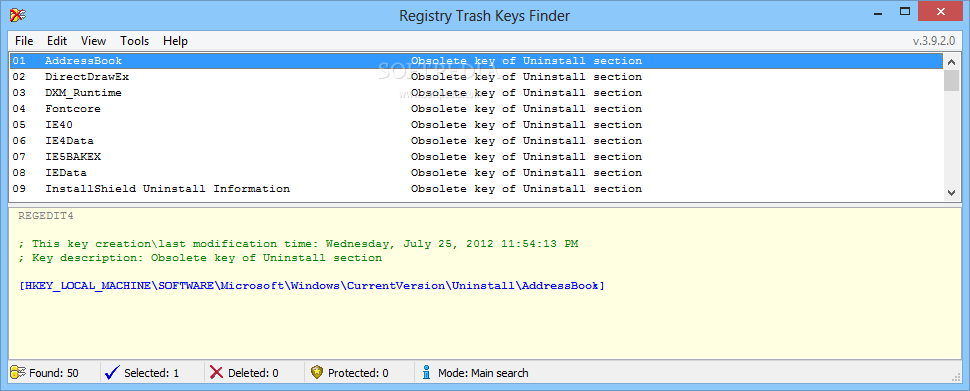 Download Registry Trash Keys Finder 3.9.4.0