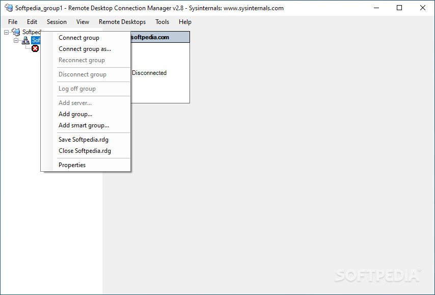 Remote Desktop Connection Manager (RDCMan) screenshot #1