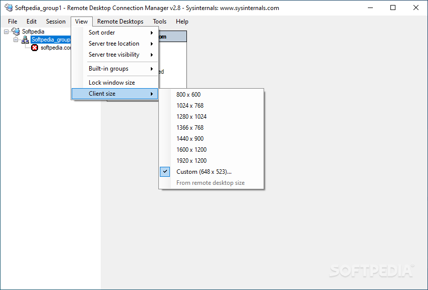 Remote Desktop Connection Manager (RDCMan) screenshot #4
