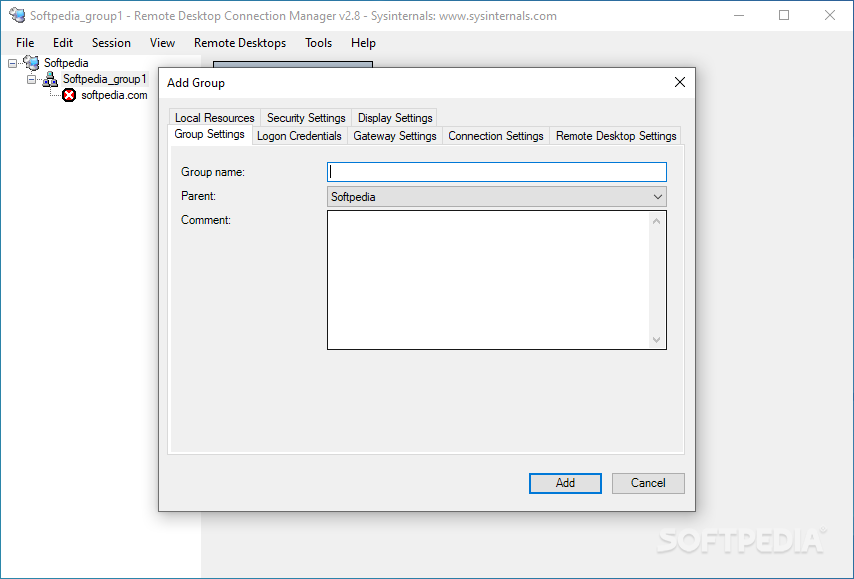 Remote Desktop Connection Manager (RDCMan) screenshot #5