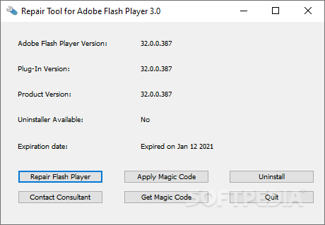 Repair Tool for Adobe Flash Player screenshot #0