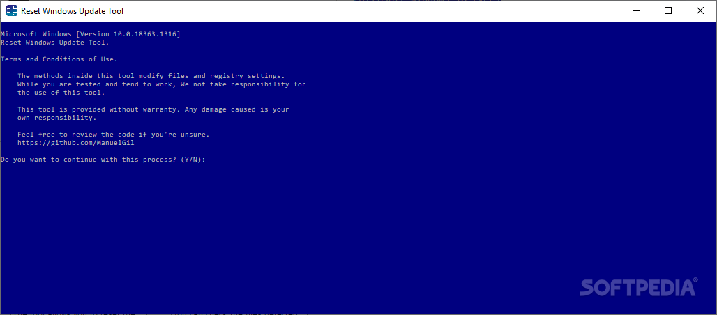 Reset Windows Update Tool screenshot #0