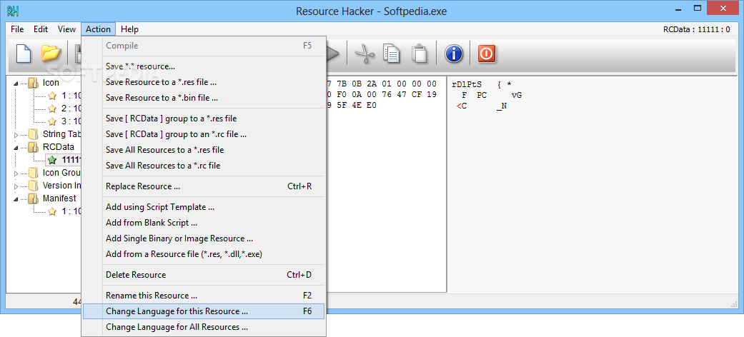Resource Hacker 5.2.5 for windows instal