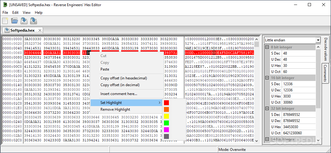 Reverse Engineers' Hex Editor screenshot #0