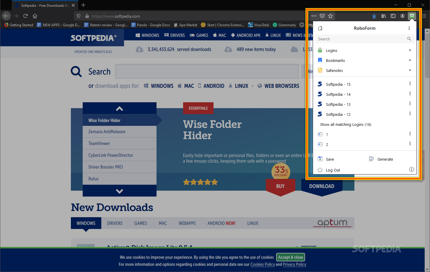 Download RoboForm Password Manager for Firefox Free