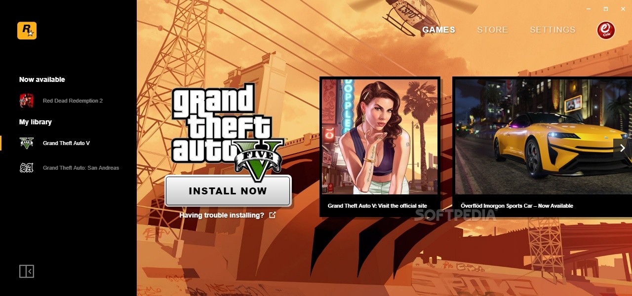 Download Launcher for Rockstar’s latest games that includes a store, cloud save functionality, and support for titles owned on other distribution platforms Free