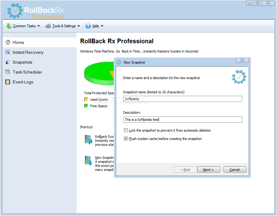 RollBack Rx Professional screenshot #1