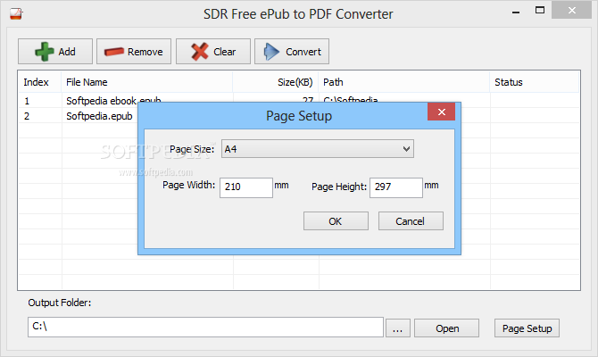 convert from epub to pdf free