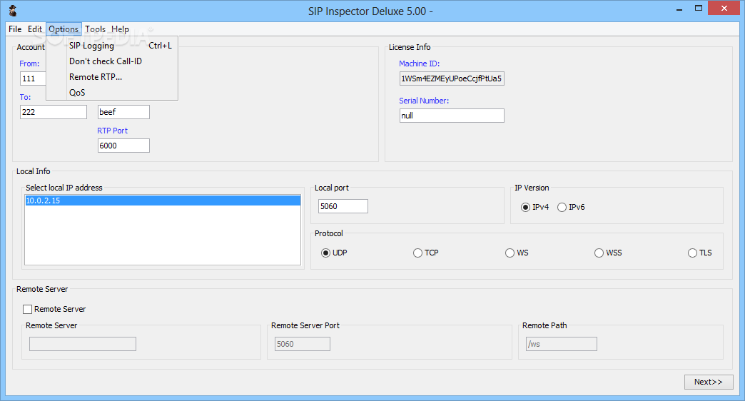 SIP Inspector Deluxe screenshot #2