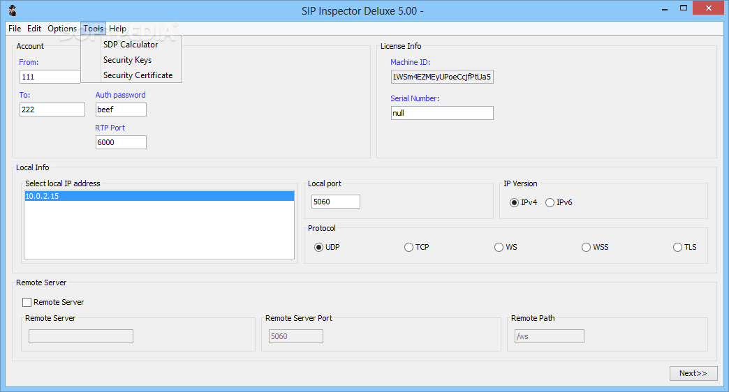 SIP Inspector Deluxe screenshot #3