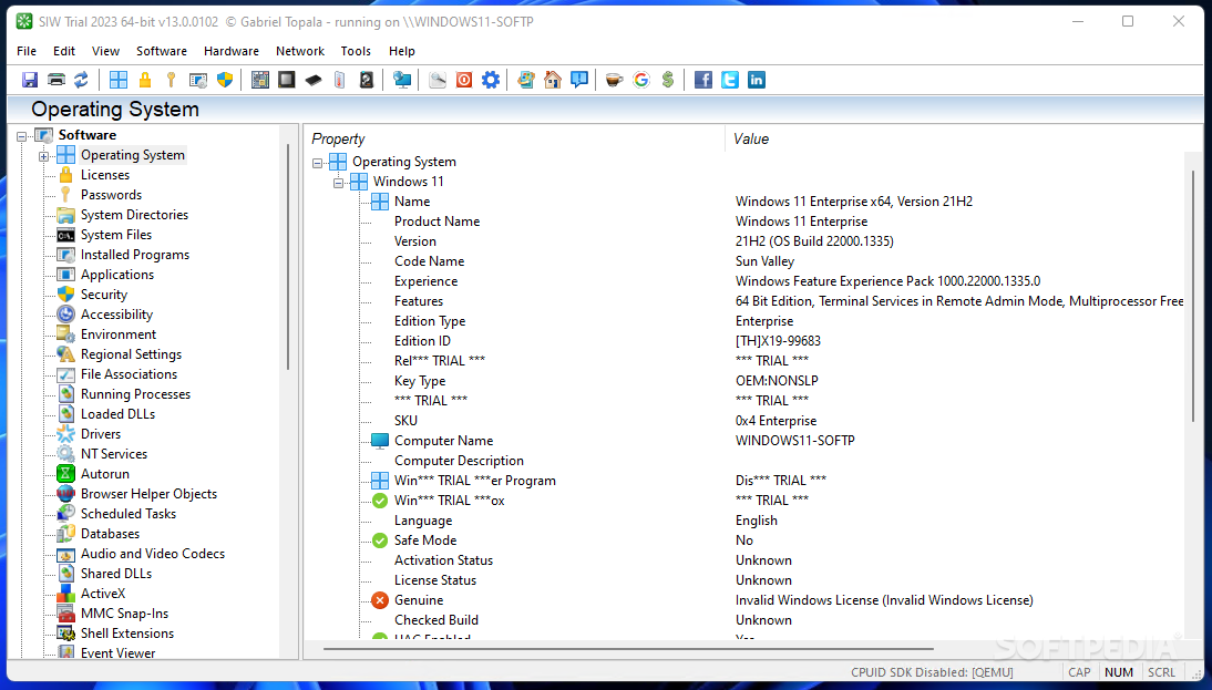 SIW (System Information for Windows) screenshot #0