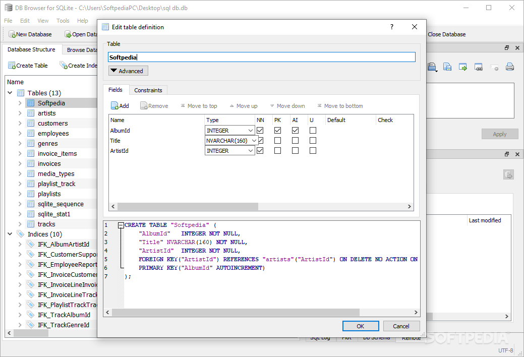 Portable DB Browser for SQLite screenshot #1