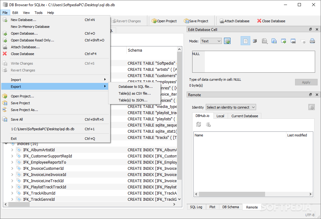 Portable DB Browser for SQLite screenshot #5