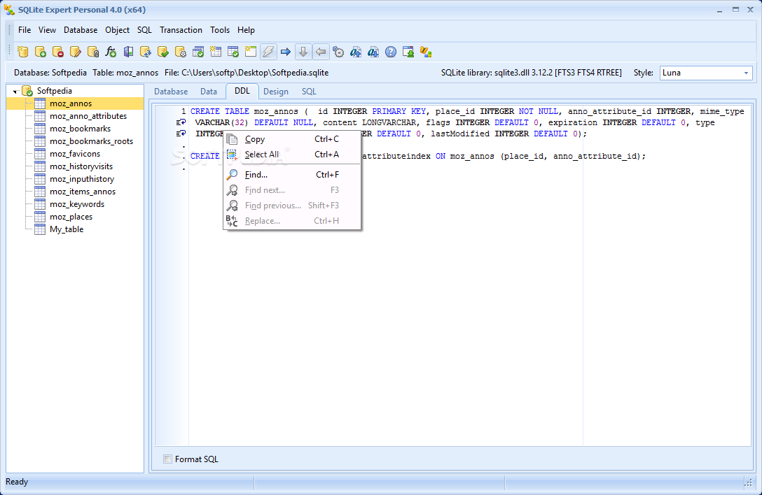 SQLite Expert Professional 5.4.50.594 download the new for windows