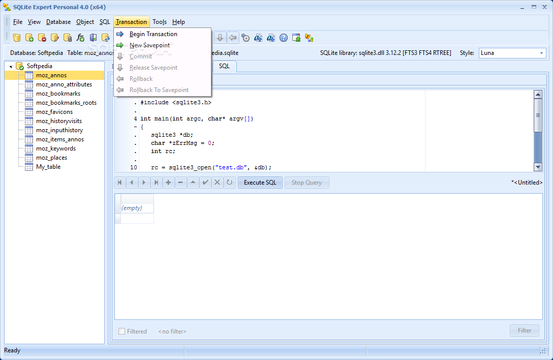 SQLite Expert Professional 5.4.62.606 for windows download free