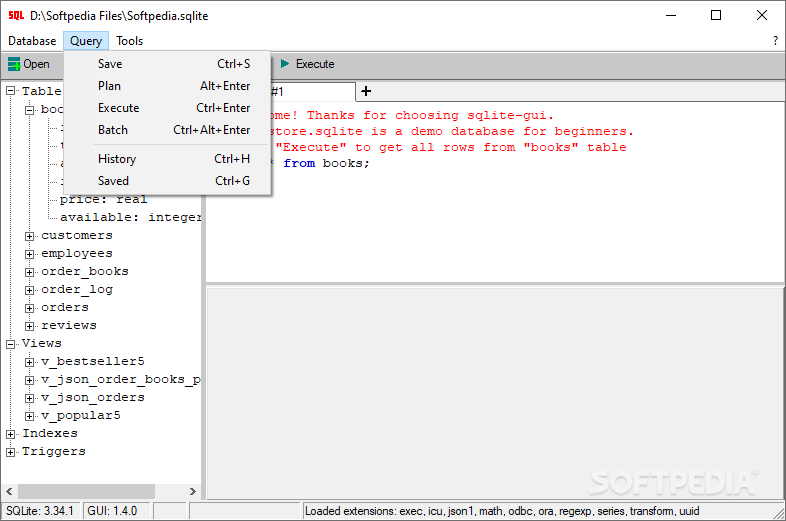 SQLite GUI screenshot #2